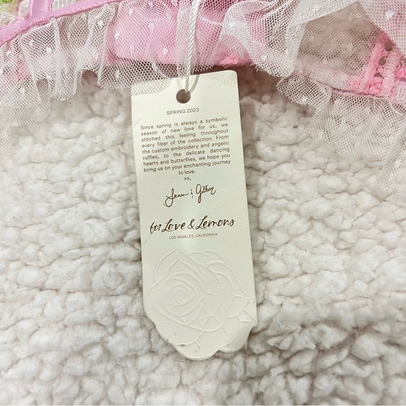 For Love and Lemons Waterlillies Bustier Top Size XS - Picture 8 of 8